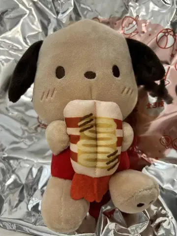 스시로 해피단부이 콜라보 포차코 봉제 인형 포장 세트