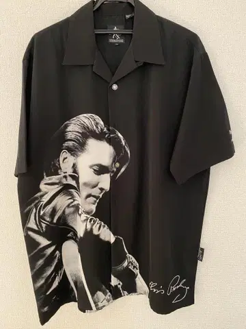 Elvis Presley 반팔 셔츠 블랙
