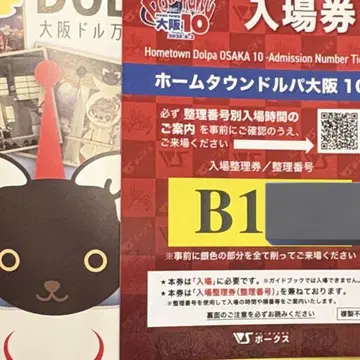 홈타운 돌파 오사카 10 입장권 B그룹 B 공식 가이드북