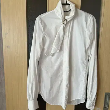 Ralph Lauren 화이트 리본 셔츠 S