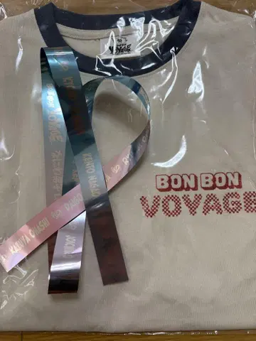나니와단시 BON BON VOYAGE T셔츠 굿즈 콘서트 은색 테이프