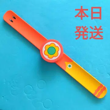파워 업 밴드 오렌지 꽃 디자인
