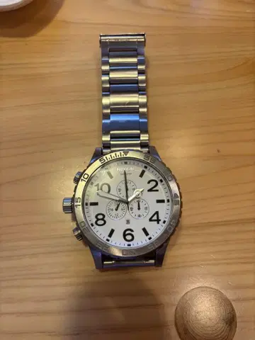 Nixon 손목시계 방수 화이트 크로노그래프 51-30