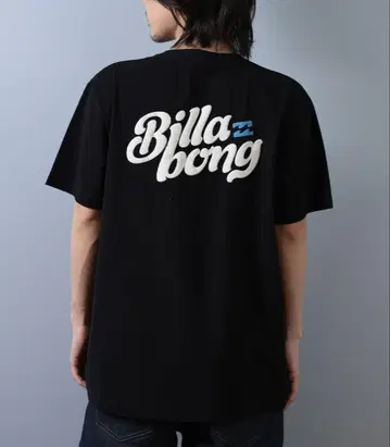 BILLABONG/빌라봉 반팔 티셔츠 백 프린트 발포 프린트