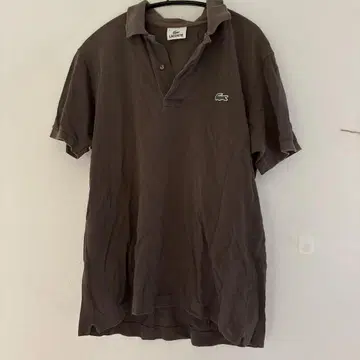 LACOSTE 브라운 피케 셔츠 사이즈 3