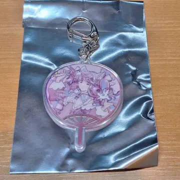 마크로스F 갤럭시 라이브 쉐릴 미니 부채 아크릴 키링