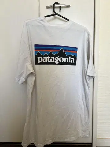patagonia 화이트 티셔츠