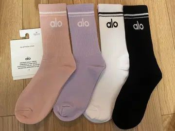 alo 컬러풀 양말 4족 세트 M 24.5-28cm