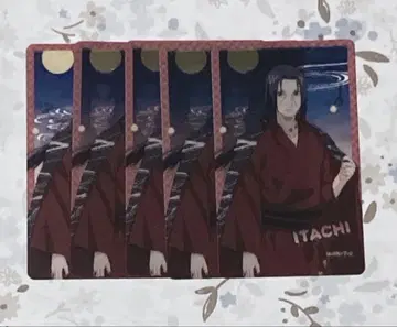 [오늘 한정 가격] NARUTO 애니카페 클리어 시트 이타치 5점