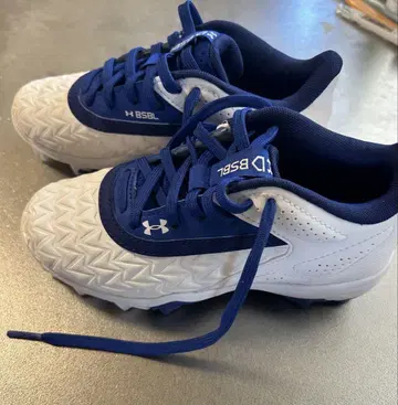 Under Armour 스파이크 슈즈 블루/화이트 20cm