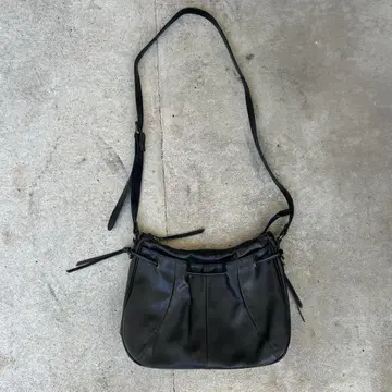 untitled real leather shoulder bag y2k