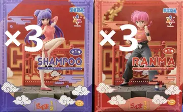 란마1/2 샴푸&란마 피규어 3개씩 6세트