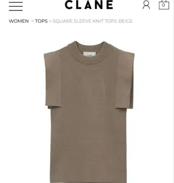Clane 인기 스퀘어 썸머 니트