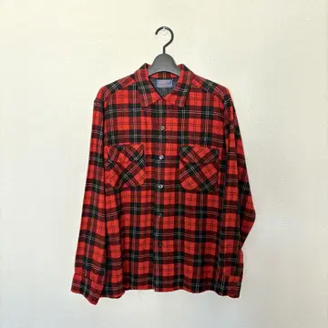 Pendleton 빨검 체크 플란넬 셔츠