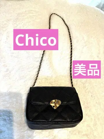 [새상품급] Chico 블랙 퀼팅 가죽 백