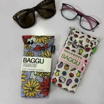 2색 새상품 Baggu Puffy Glasses Sleeve 안경 케이스