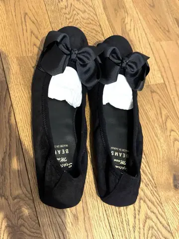 빔즈 세프템바 문 리본 발레 슈즈 25.0cm 미사용 새상품
