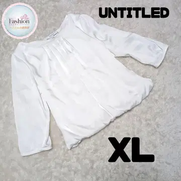UNTITLED 언타이틀 드레이프감 풀오버 턱 벌룬 XL 화이트