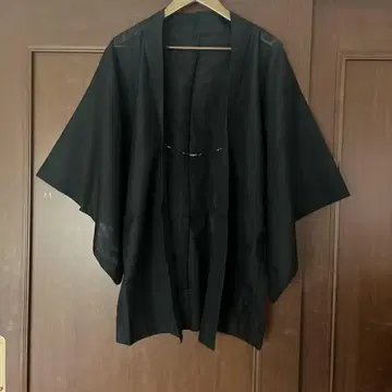 얇은 겉옷, 블랙, 등 자수, 클로징 포함