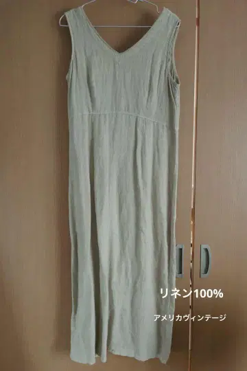 빈티지 USA 린넨 원피스 구제 의류