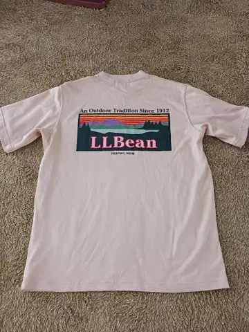 LLBean 풍경 프린트 티셔츠 반팔