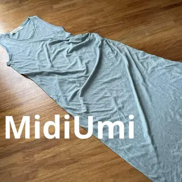MidiUmi (미디우미) 슬리브리스 원피스 아지메 실크 혼방