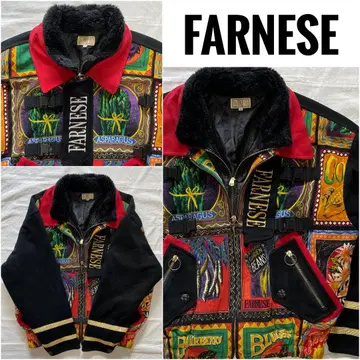 FARNESE 파르네제 올 패턴 벨로아 느낌 자켓 y2k