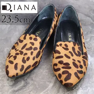 [새상품급] DIANA 다이애나 23.5 플랫 펌프스 레오파드 송치