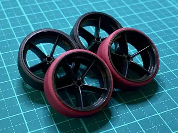 미니 사륜구동 페라 타이어 약 25.6mm 로우프릭션