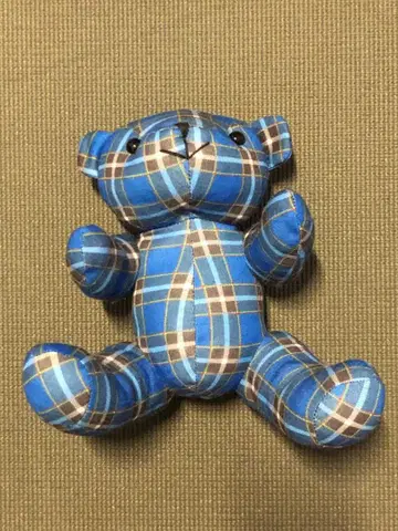 KOBE TARTAN 고베 타탄 베어 체크 무늬 곰 봉제 인형