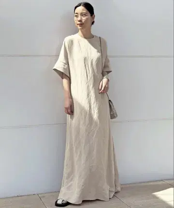 23SS AP STUDIO 린넨 믹스 원피스