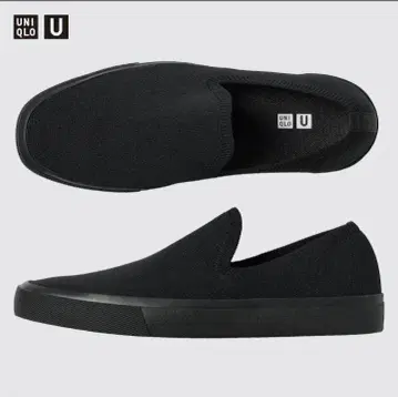 새상품 UNIQLO U 니트 스니커즈 블랙 슬립온