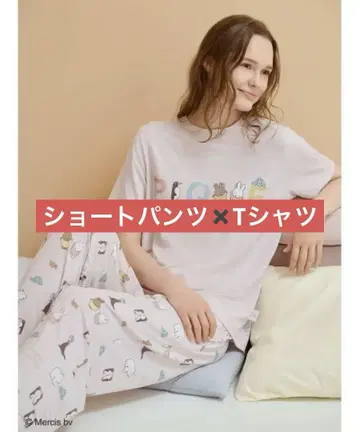 젤라또피케 젤라피케 미피 핑크 숏팬츠 티셔츠