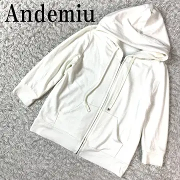 Andemiu 안데뮤 지퍼 후드티 화이트 B5386