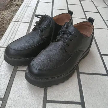 WYMLIDNM 샤크 밑창 블랙 가죽 신발
