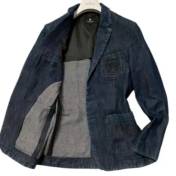 BLACK LABEL CRESTBRIDGE 린넨 데님 자켓 자수