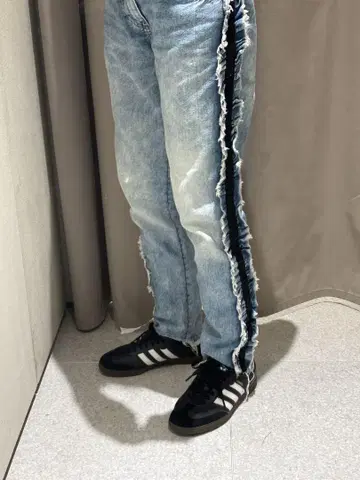 자라 Z1975 데님 프린지 데님 34