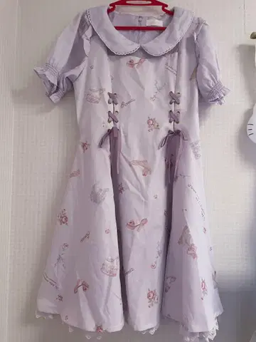 LIZLISA 리즈리사 Romantic Shoes 패턴 원피스 라벤더