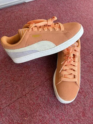 PUMA Suede 오렌지 스니커즈