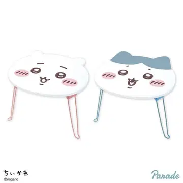 2종 치이카와 하치와레 얼굴 접이식 미니 테이블 1 다이컷 페이스