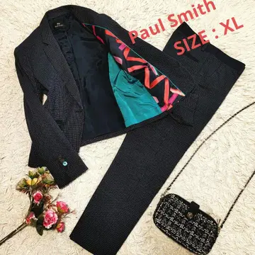 [ SIZE 42 ] 폴스미스 셋업 수트 슬림 팬츠 블랙 컨디션 최상