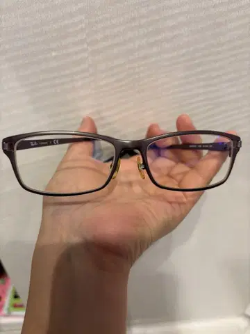 Ray-Ban 다크 브라운 메탈 프레임 안경