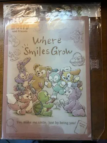 더피 & 프렌즈 Where Smiles Glow 클리어 파일 세트