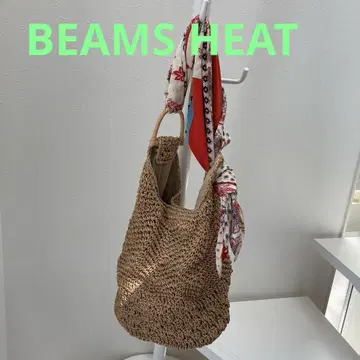 BEAMS HEAT 스카프 페이퍼 토트백
