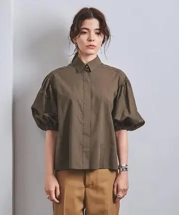 UNITED ARROWS C/CEL 볼륨 슬리브 셔츠 W 블라우스
