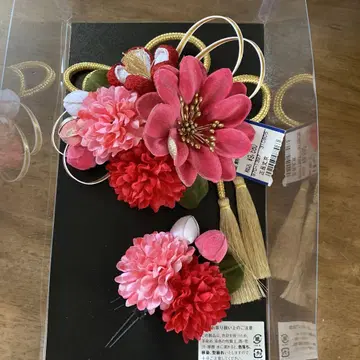 꽃 머리 장식 빨간색 핑크