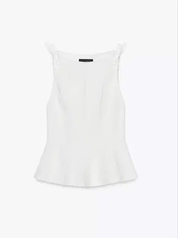 ZARA 페플럼 리본 탑