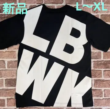LIBERTY WALK 상의 반팔 티셔츠 블랙 프린트 로고