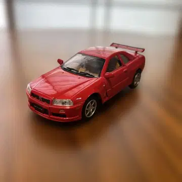 킨스마트 닛산 스카이라인 GTR R34 풀백카 빨간색