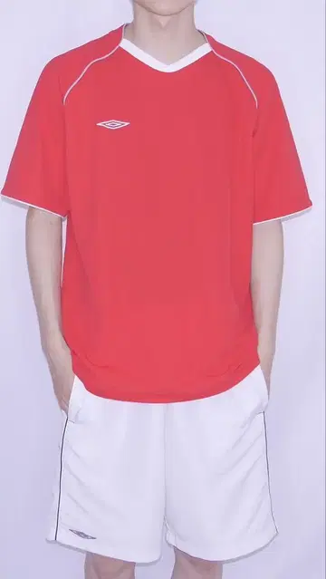 00s 엄브로 바파 테크 게임 셔츠 빨간색